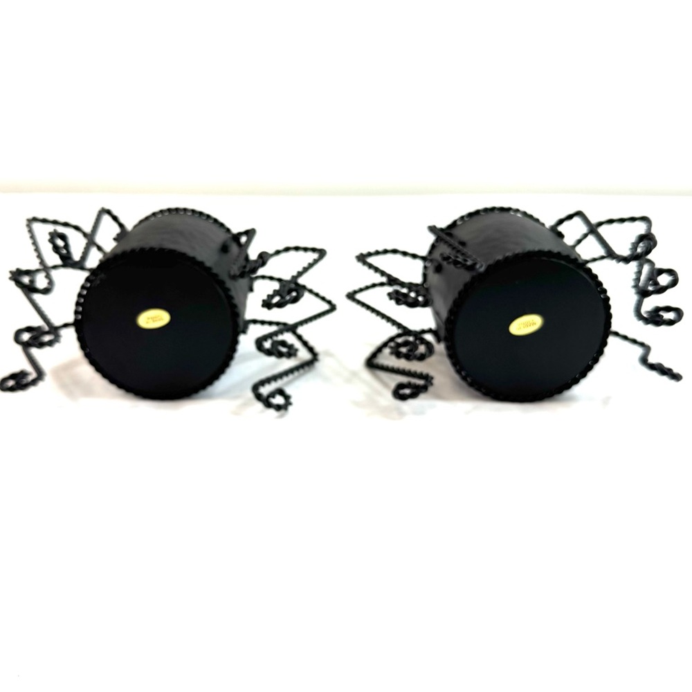Halloween Mini Spooky Spider Candle Holder Set Spider Decor - Picture 7 of 11